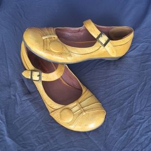 Miz Mooz Dulce Yellow Mary Jane Flats